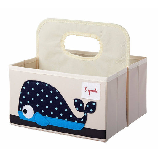 3 Sprouts | Diaper Caddy - Whale