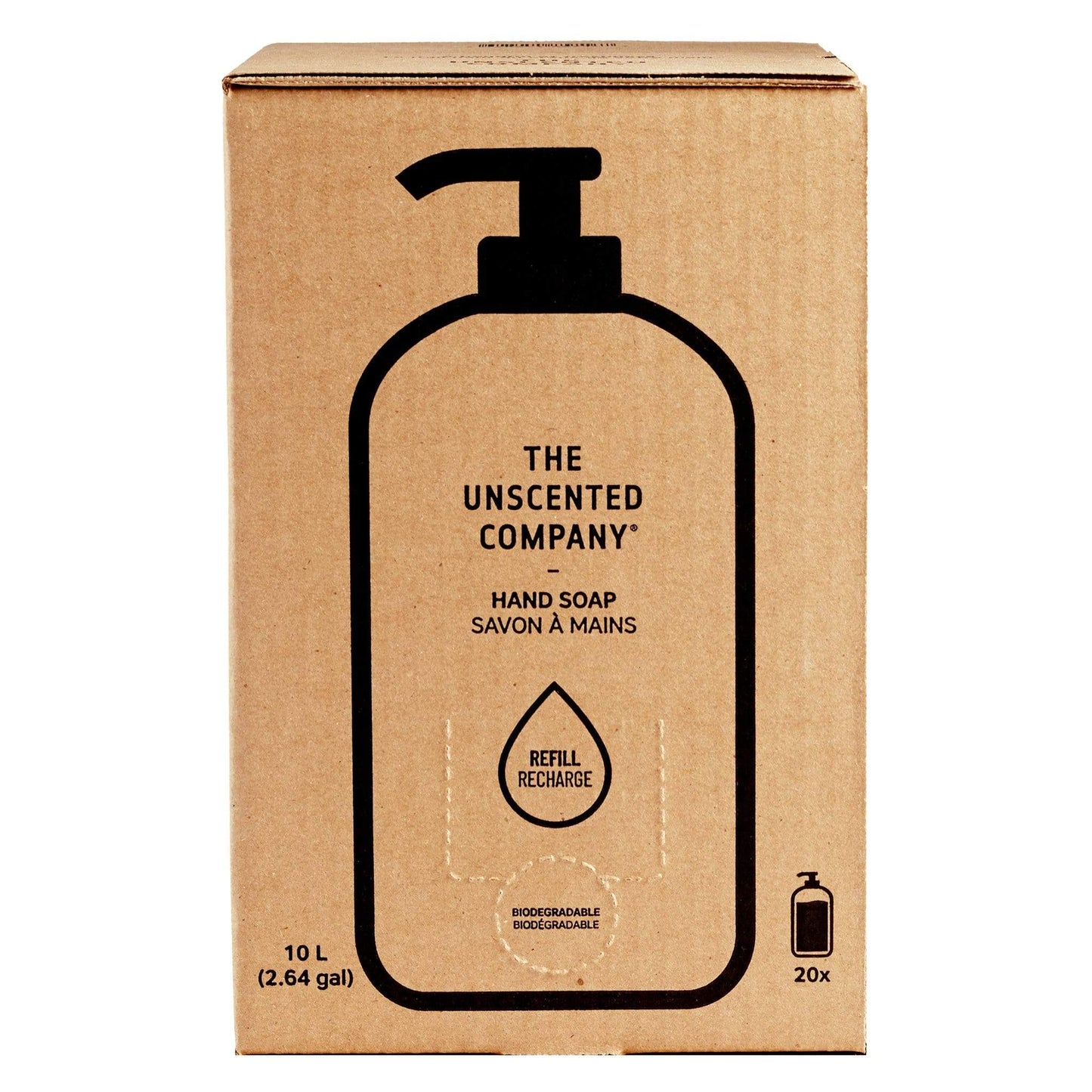 The Unscented Company - Hand Soap - 10L Refill Box