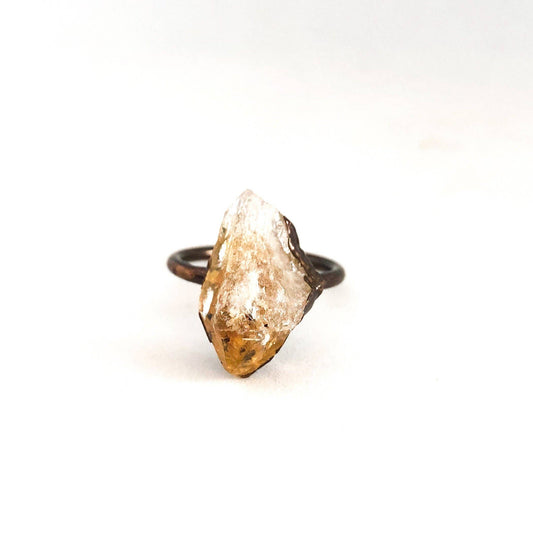 Love & Light Jewels | Copper Gemstone Ring - Citrine