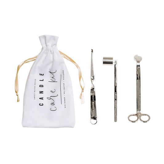Sweet Water Decor | Candle Care Kit - Silver