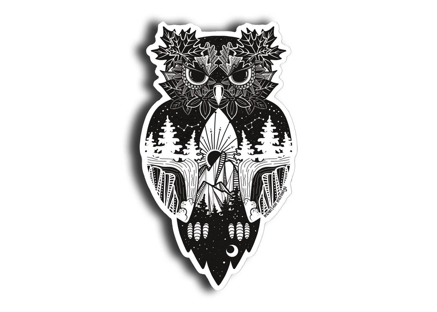Mountain Mornings - Owl Sticker