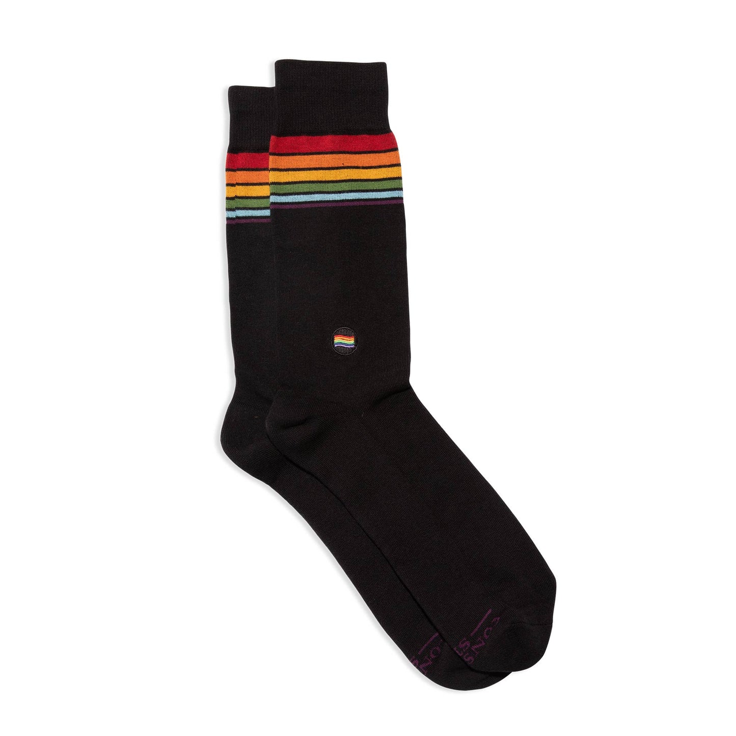 Conscious Step - Socks that Save LGBTQ Lives (Classic Rainbow Stripe)