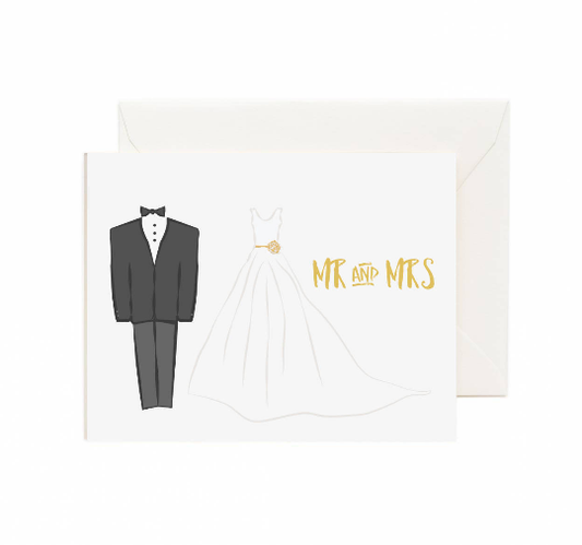 Jaybee Design - Mr and Mrs - Greeting Card