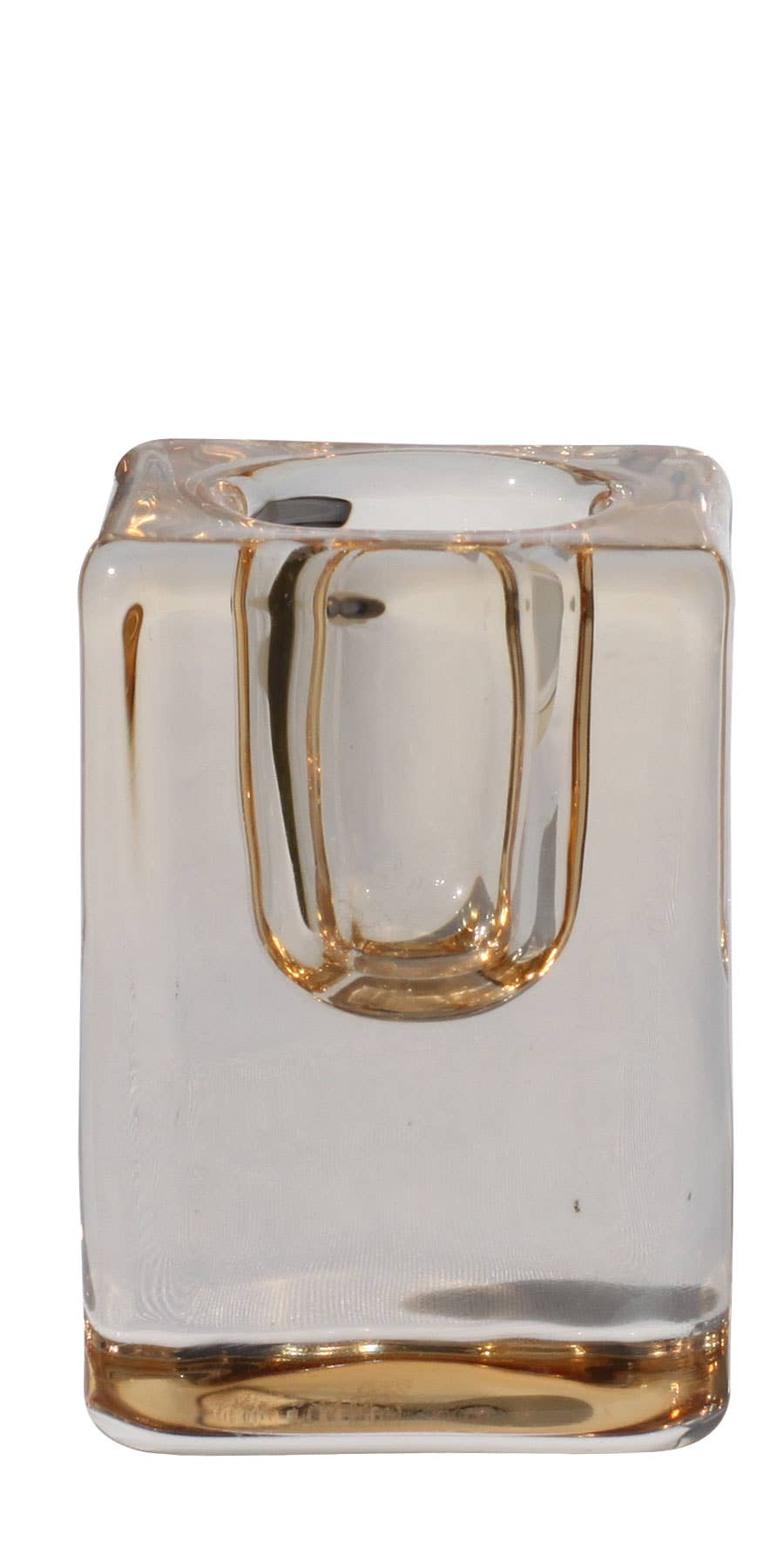 Twilight Collection - Quadra Glass Candle Holders | Bronze
