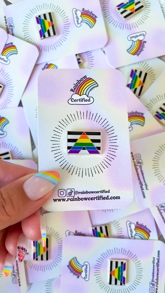 Rainbow Certified | Pin - Straight Ally LGBTQIA+