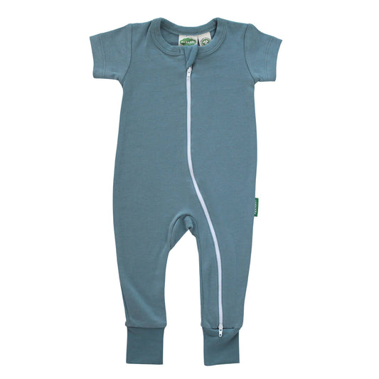 Parade Organics | Essential Basics Short Sleeve '2-Way' Zip Romper