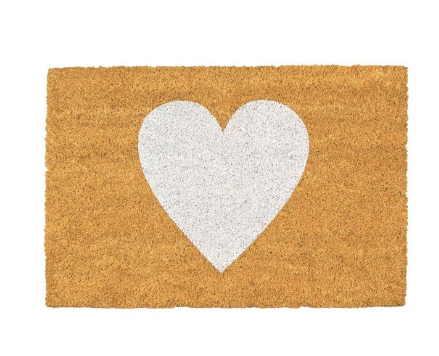 Brunelli - White heart coco rug