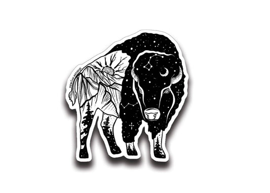 Mountain Mornings | Sticker - Bison II