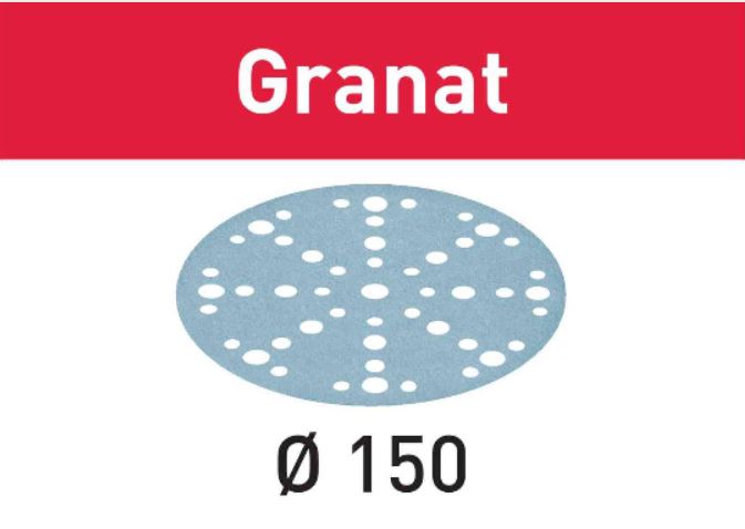 Festool 575166 Abrasive sheet Granat STF D150/48 P180 GR/50
