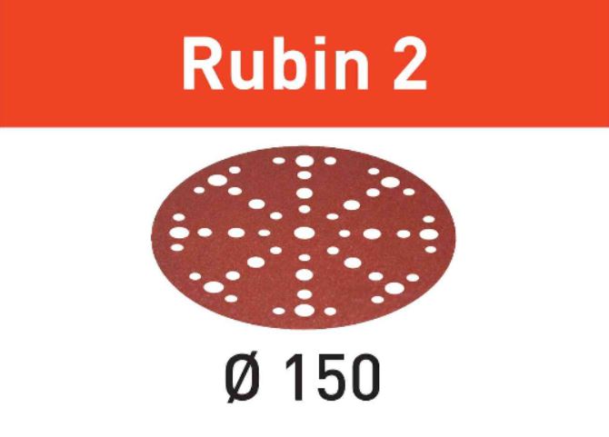 575193 Abrasive sheet Rubin 2 STF D150/48 P220 RU2/50