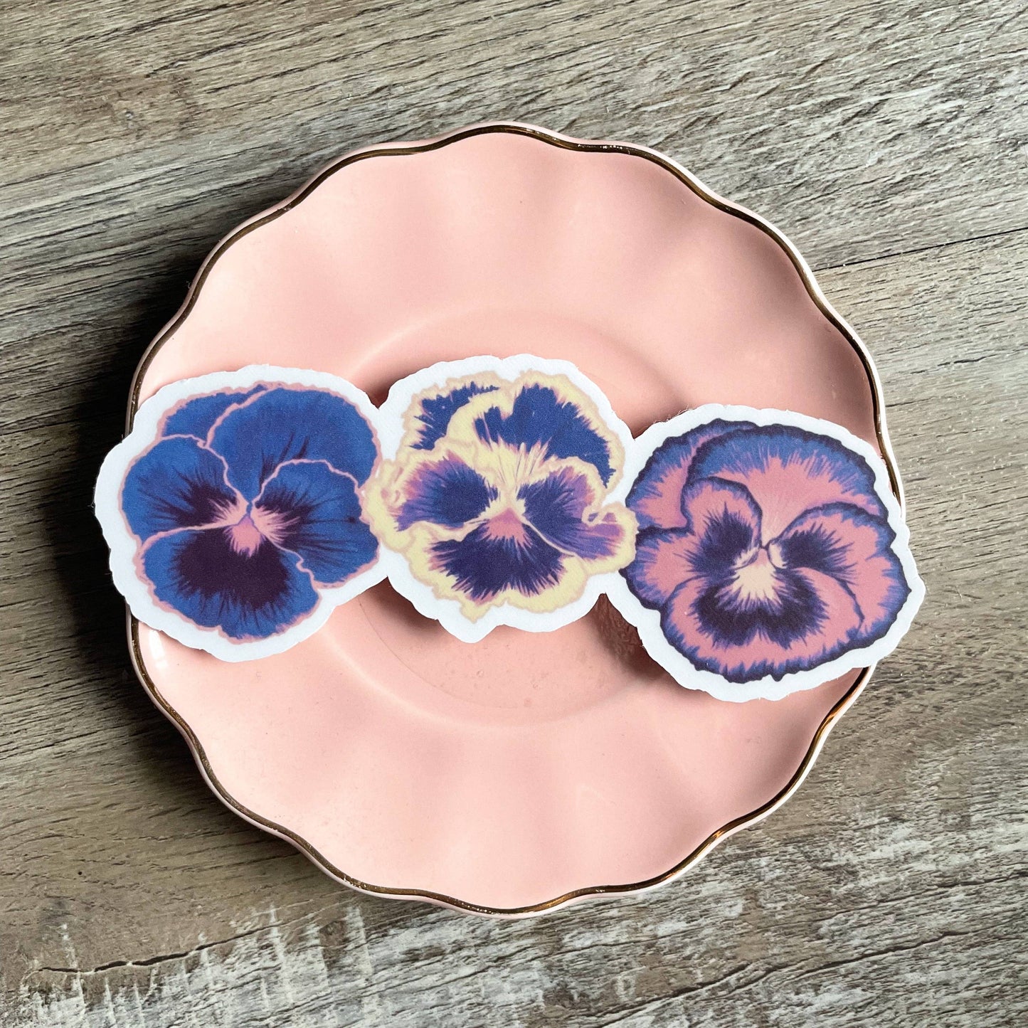 Lunar Splendor | Sticker - Pansy Trio