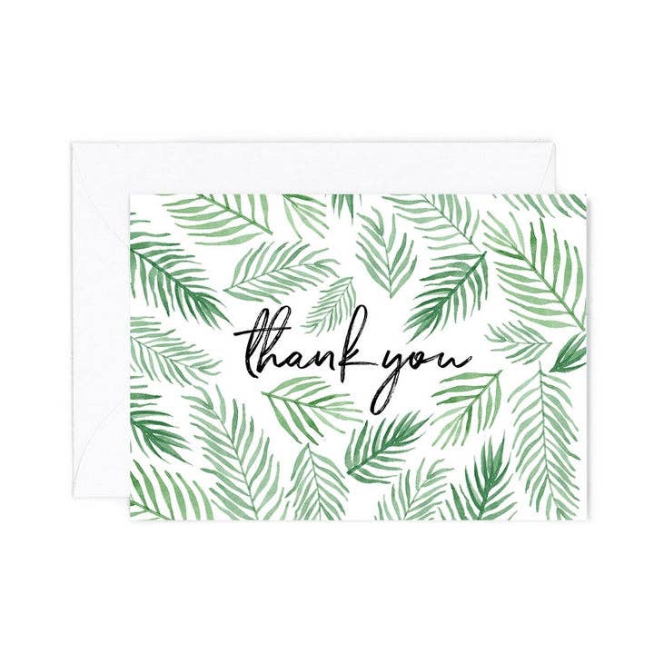 Almeida Illustrations | Mini Card - Thank You Ferns Greeting Card