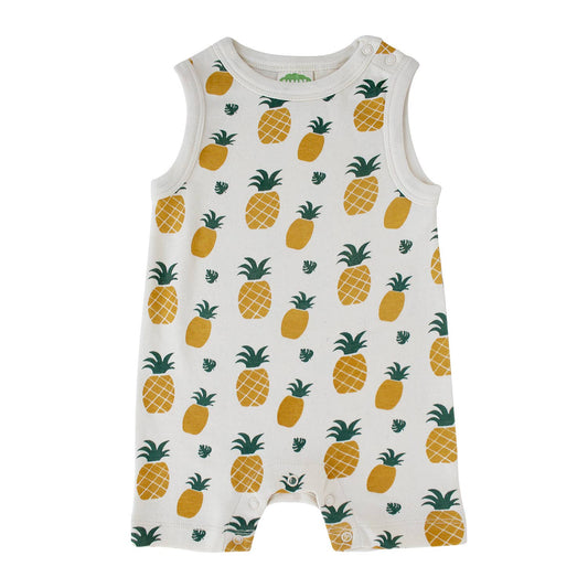 Parade Organics | Signature Tank Rompers - Pineapples