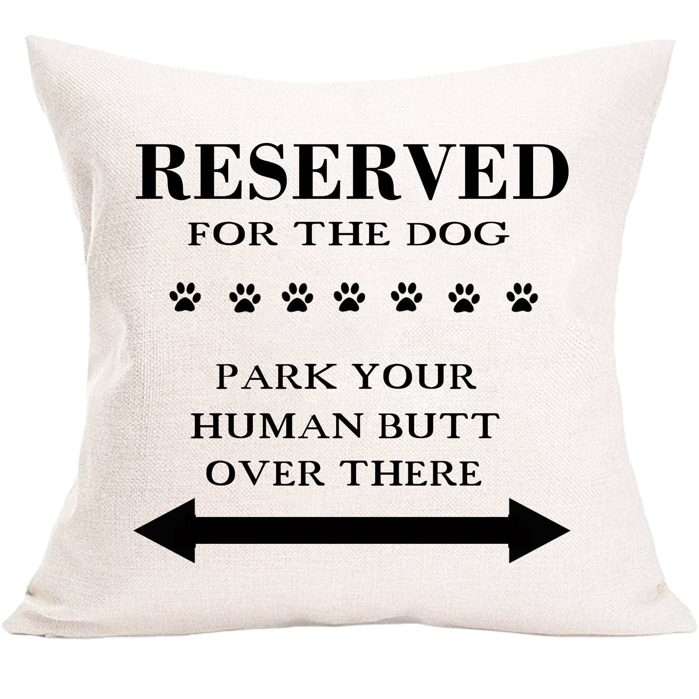 inVintage - Reserved For Dog Throw Pillow