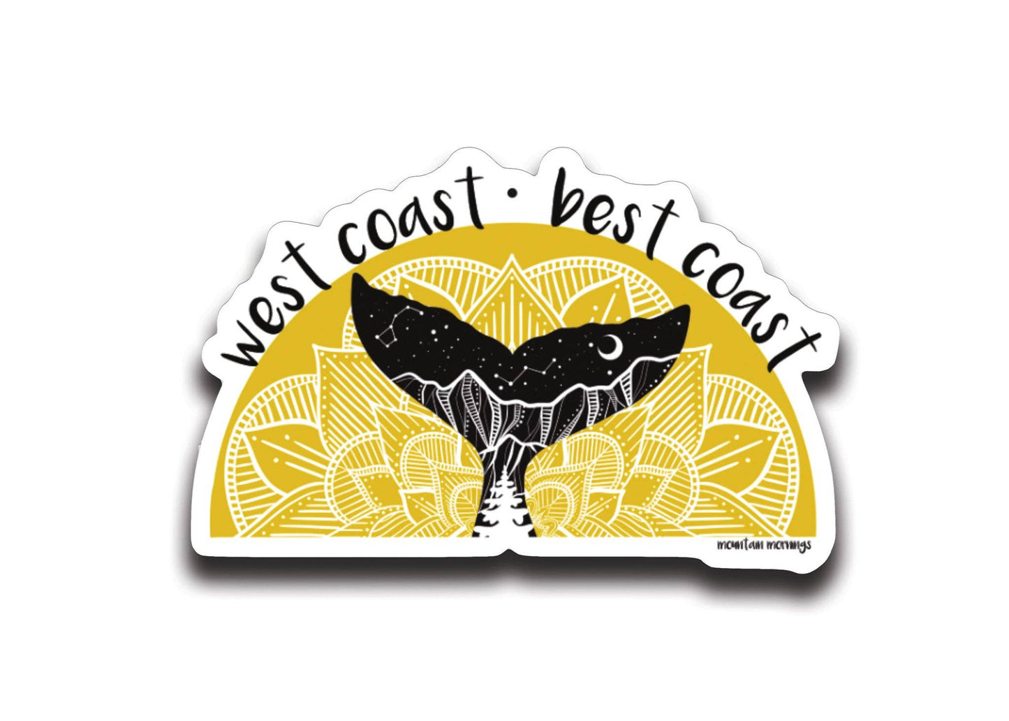 Mountain Mornings - West Coast, Best Coast Sticker