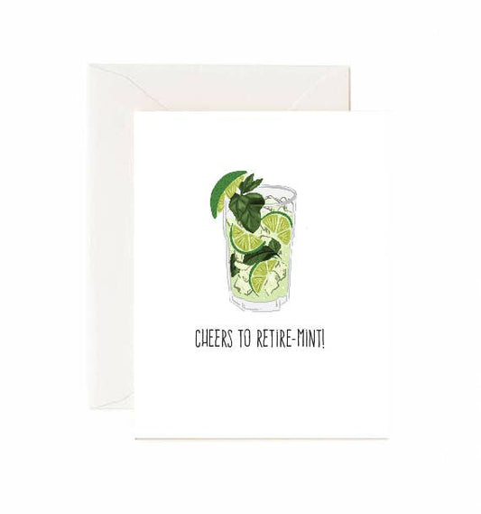 Jaybee Design | Greeting Card - Cheers To Retire-mint!