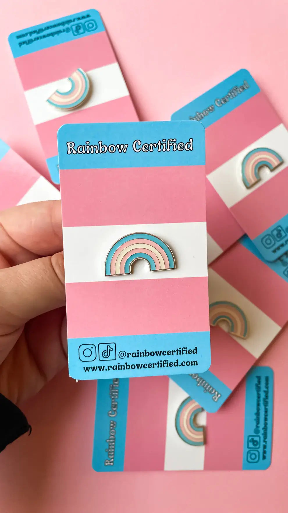Rainbow Certified - Transgender PRIDE Rainbow LGBTQ+ Enamel Pin