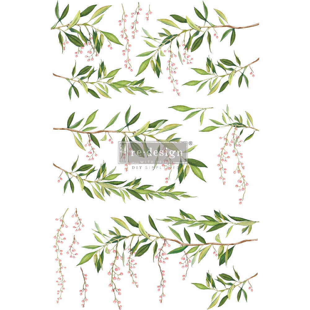 Redesign with Prima - Redesign Decor Transfers® - Spring Branch - total sheet size