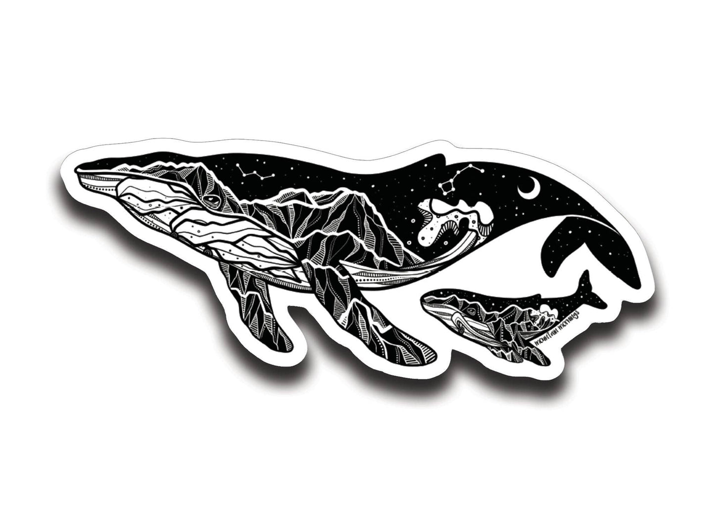 Mountain Mornings - Little Whale Sticker