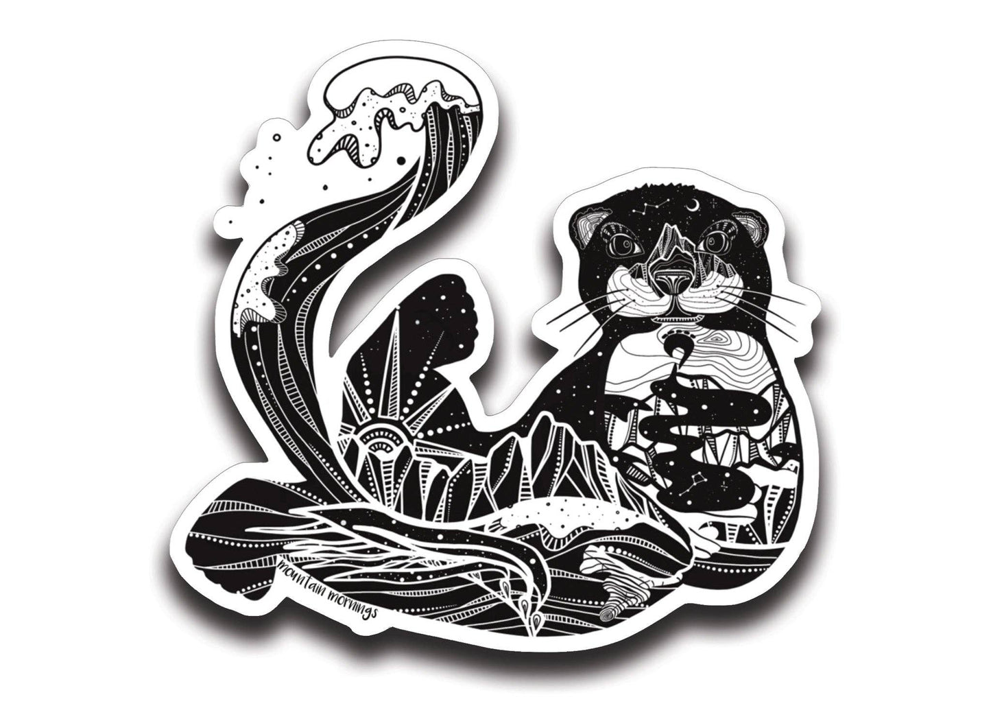 Mountain Mornings - Sea Otter Sticker