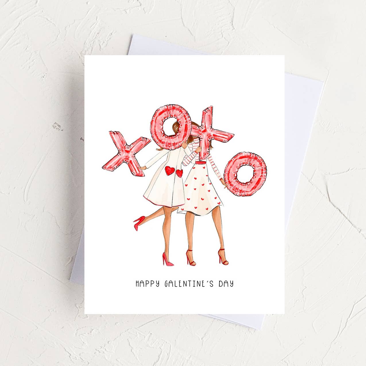 Almeida Illustrations | Happy Galentine's Day - Galentine's Day & Friendship Greeting Card