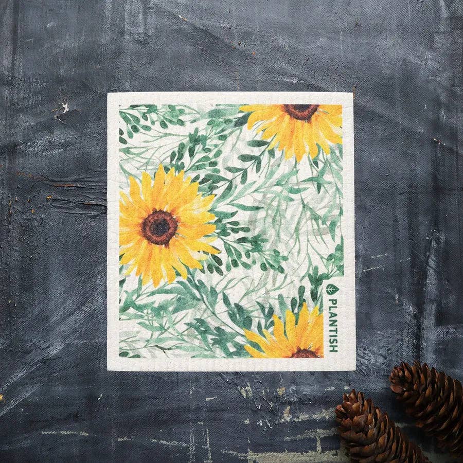 Plantish - Sunflower - Swedish Sponge Cloth