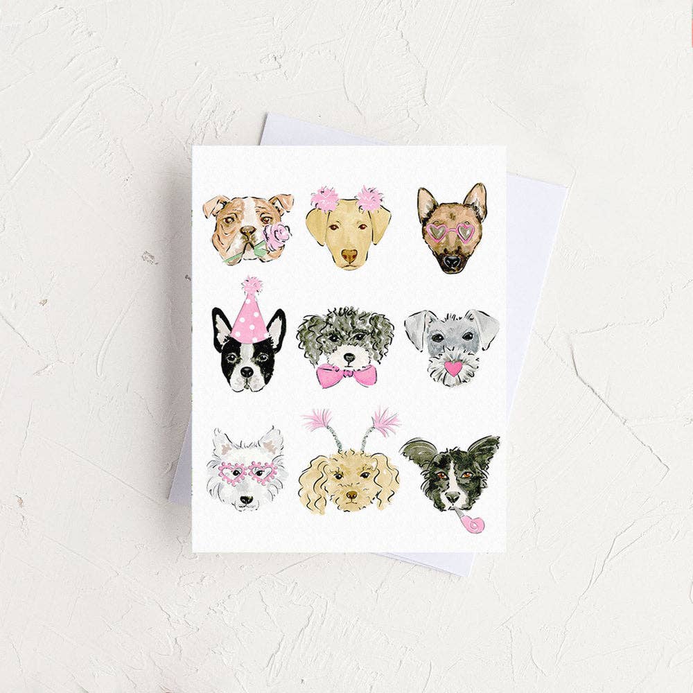 Almeida Illustrations | Valentine's Day Dogs Card