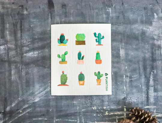 Plantish - Cactus - Swedish Sponge Cloth