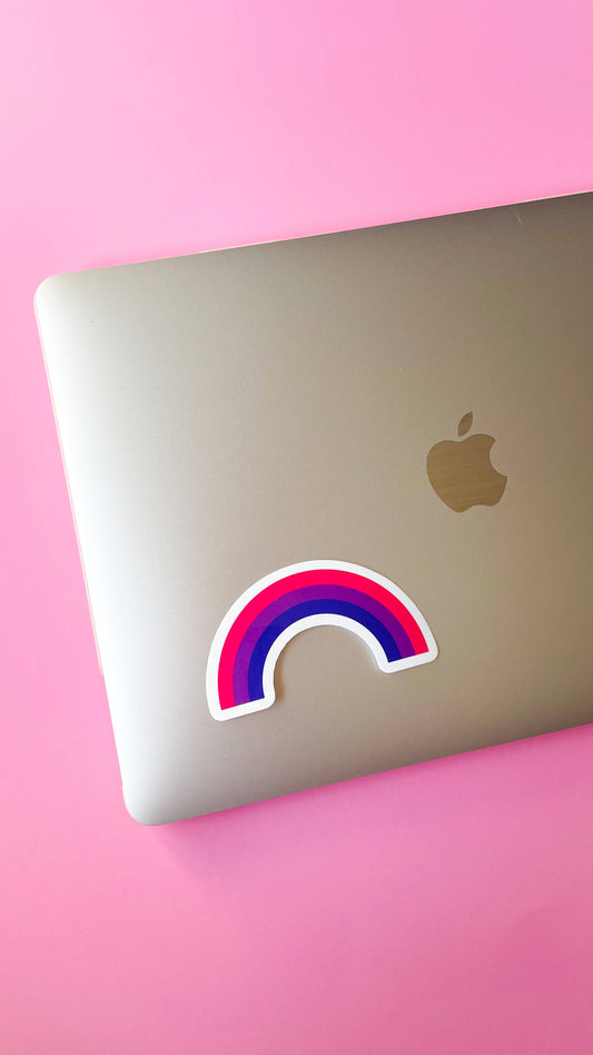 Rainbow Certified | Sticker - Bisexual Rainbow