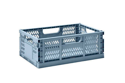 3 Sprouts | Modern Folding Crate - Blue Large