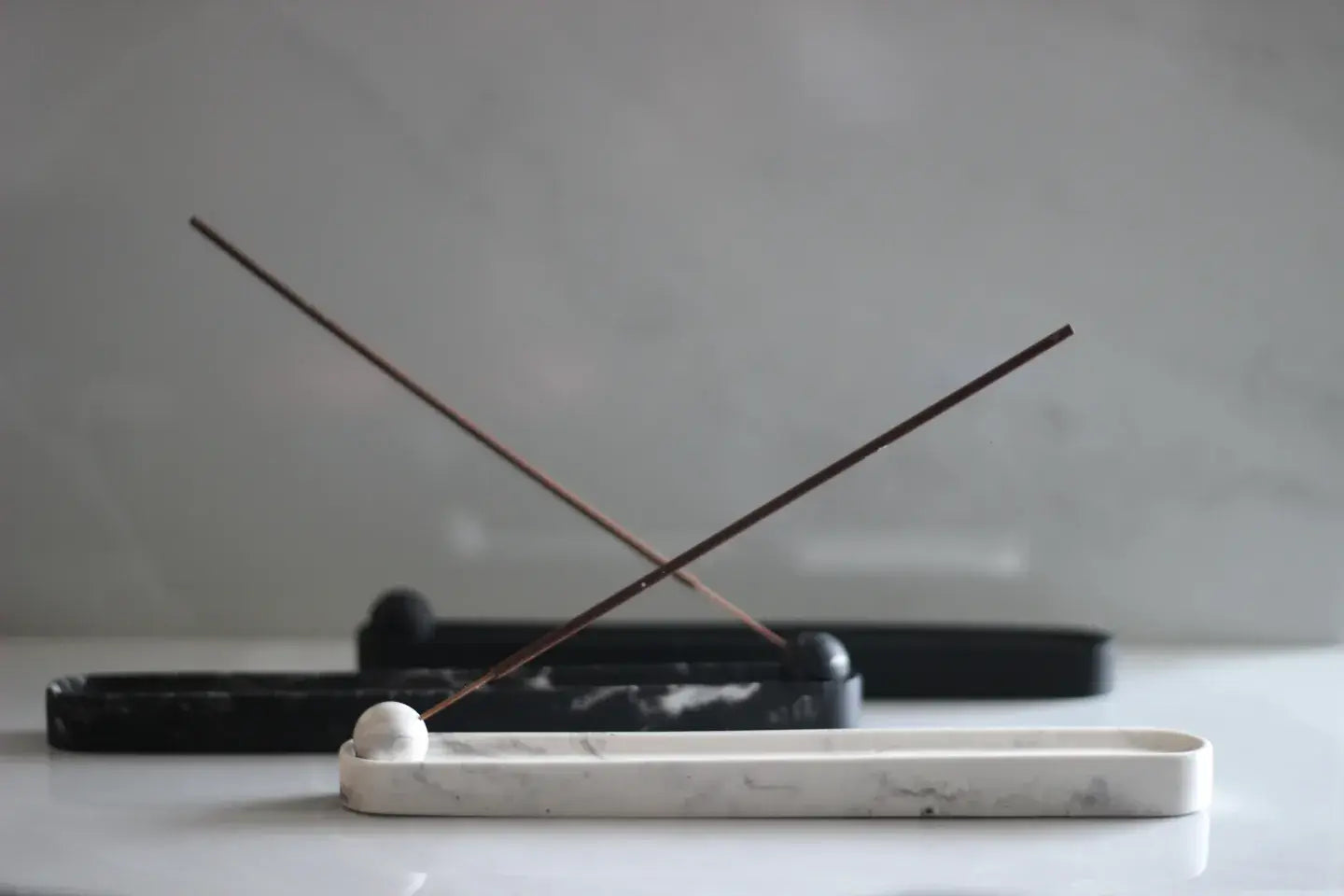 Scents By Fay | Incense Holder - Long White Marble