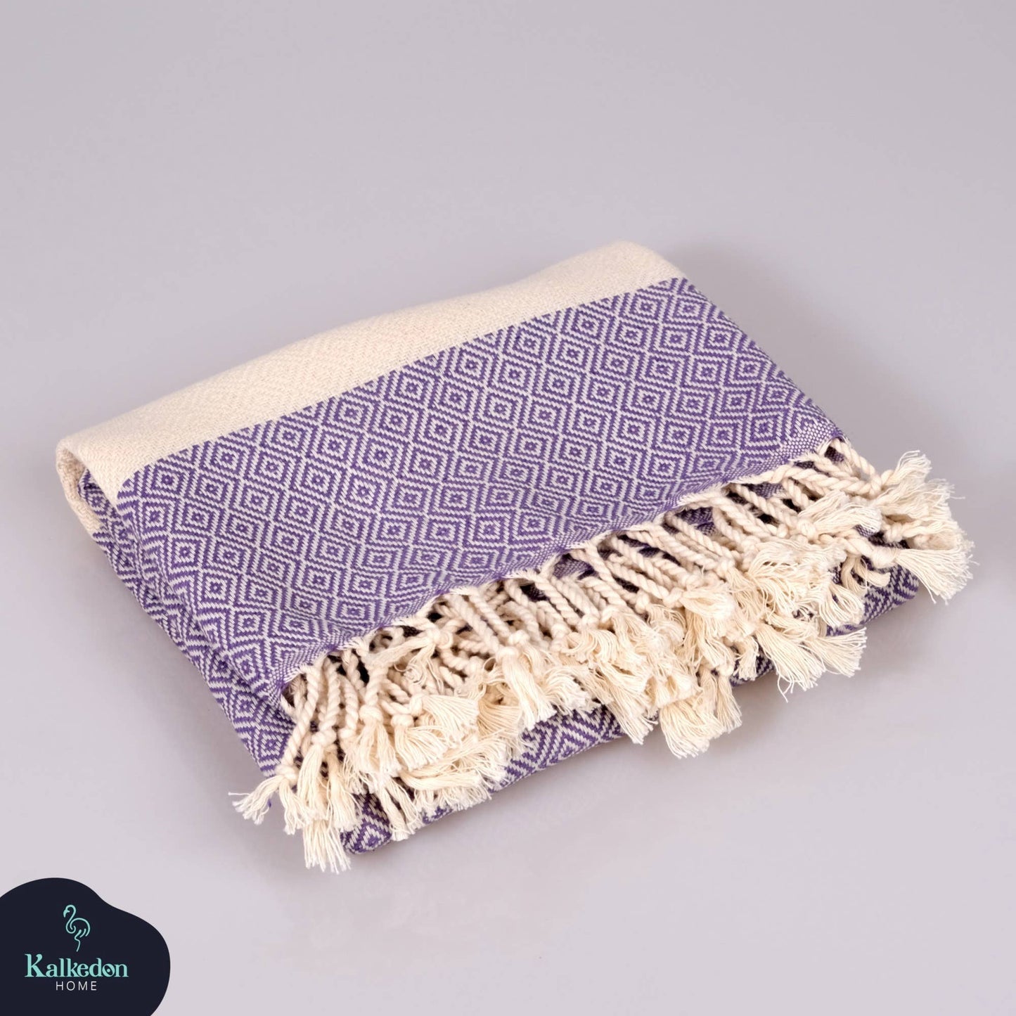 Kalkedon Towels - Turkish Towel | Purple Peshtemal | Sand Resistant Beach Towel