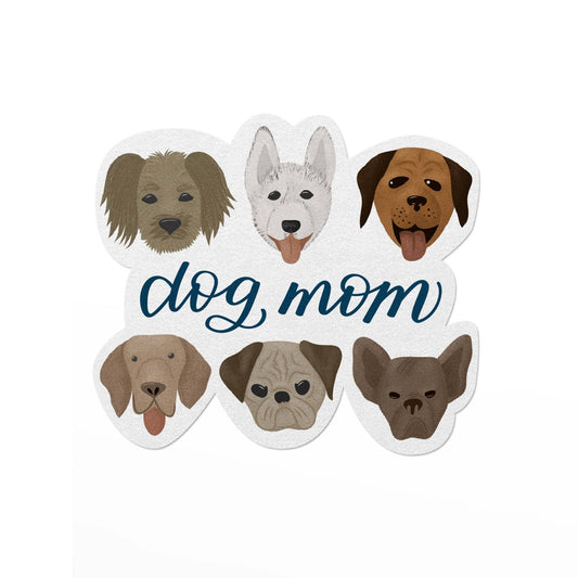 Pedaller Designs | Vinyl Sticker - Dog Mom