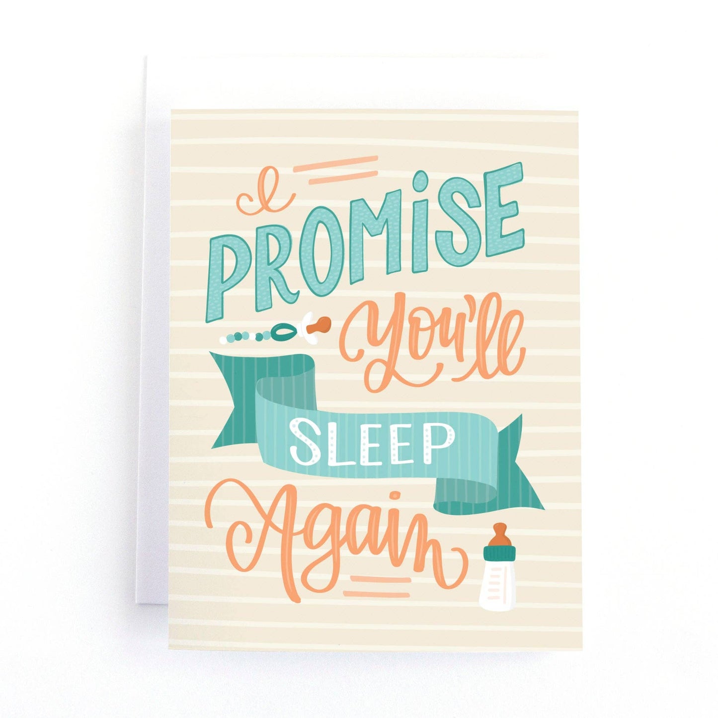 Pedaller Designs - I Promise You'll Sleep Again New Baby Card